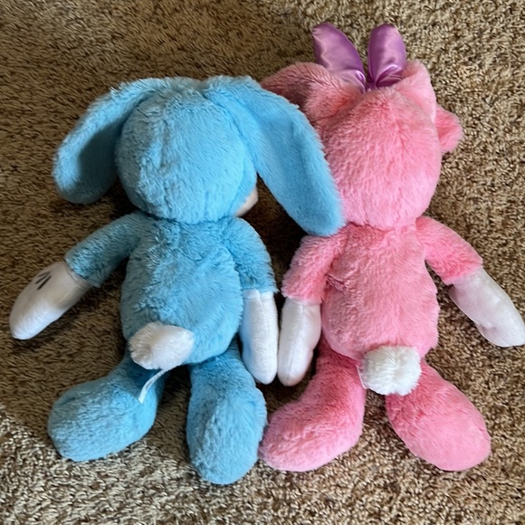 BNWOT super soft & cuddly Disney Mickey and Minnie Mouse Easter Bunny Plush Set! - Picture 6 of 7